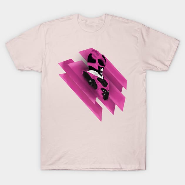 Pink Psycho Ranger T-Shirt by Xanderdegreat